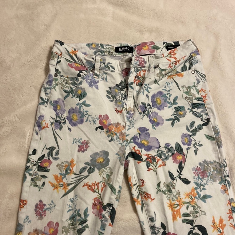 Pants flowers printed